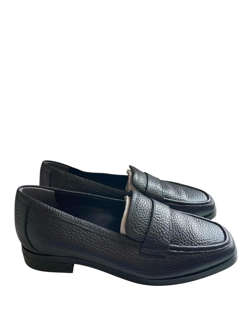 Vionic Sellah Black Pebbled Leather Loafer NEW